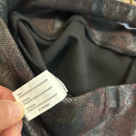 Insight Black and Brown Patterned Leggings - Picture 7 of 8